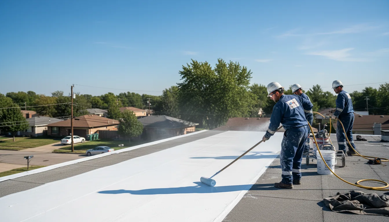 Commercial roof coating in Greenwood, WI near me